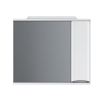 Зеркальный шкаф AM.PM Like, 80см, с подсветкой, правый, белый глянец, M80MPR0801WG - фото, отзывы, цена
