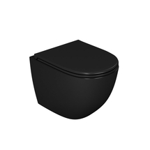 Унитаз подвесной безободковый D&K Matrix DT1396025, сиденье микролифт, черный - фото, отзывы, цена