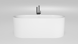 Ванна из литьевого мрамора Salini Perla 170x80 S-Sense, глянцевая, 1049101G - фото, отзывы, цена