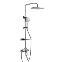Смеситель Rossinka RS29-46 для ванны и душа с регулируемой высотой штанги, поворотным изливом и лейкой 
