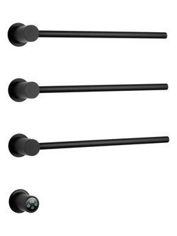 Полотенцесушитель электрический Wonzon & Woghand Hamburg встраиваемый, черный матовый, WW-AL313-MB - фото, отзывы, цена