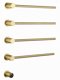 Полотенцесушитель электрический Wonzon & Woghand Hamburg встраиваемый, брашированное золото, WW-AL314-BG - фото, отзывы, цена