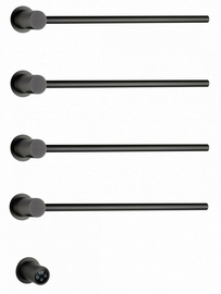 Полотенцесушитель электрический Wonzon & Woghand Hamburg встраиваемый, темный графит, WW-AL314-GM - фото, отзывы, цена