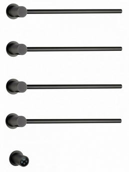 Полотенцесушитель электрический Wonzon & Woghand Hamburg встраиваемый, темный графит, WW-AL314-GM - фото, отзывы, цена