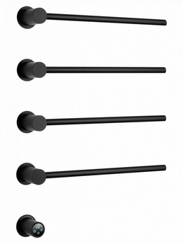 Полотенцесушитель электрический Wonzon & Woghand Hamburg встраиваемый, черный матовый, WW-AL314-MB - фото, отзывы, цена