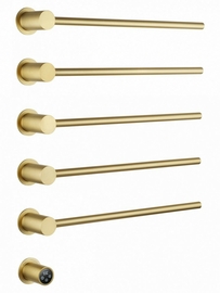 Полотенцесушитель электрический Wonzon & Woghand Hamburg встраиваемый, брашированное золото, WW-AL315-BG - фото, отзывы, цена