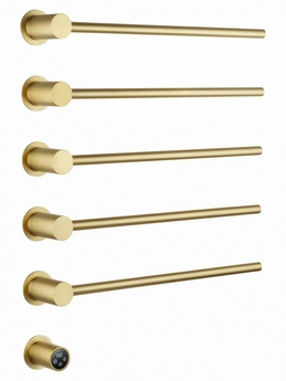 Полотенцесушитель электрический Wonzon & Woghand Hamburg встраиваемый, брашированное золото, WW-AL315-BG - фото, отзывы, цена