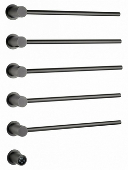 Полотенцесушитель электрический Wonzon & Woghand Hamburg встраиваемый, темный графит, WW-AL315-GM - фото, отзывы, цена