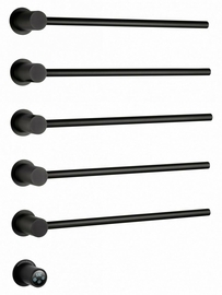 Полотенцесушитель электрический Wonzon & Woghand Hamburg встраиваемый, черный матовый, WW-AL315-MB - фото, отзывы, цена