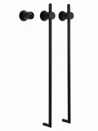 Полотенцесушитель электрический Wonzon & Woghand Leipzig встраиваемый, черный матовый, WW-AL3621-MB - фото, отзывы, цена