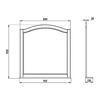 Зеркало ASB-Woodline Модерн 105, белое/патина серебро - фото, отзывы, цена