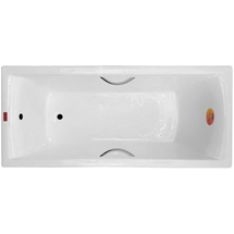 Чугунная ванна Finn Kvadro 170x75 с отверстиями под ручки и антискольжением - фото, отзывы, цена