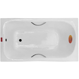 Ванна чугунная Finn Standard 130x70 с отверстиями под ручки и антискольжением - фото, отзывы, цена