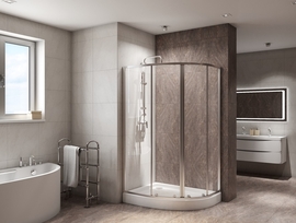 Душевой уголок BelBagno DUE-RH-2-100/80-C-Cr - фото, отзывы, цена