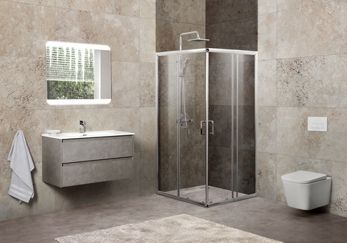 Душевой уголок BelBagno UNIQUE-A-2-85/100-C-Cr - фото, отзывы, цена