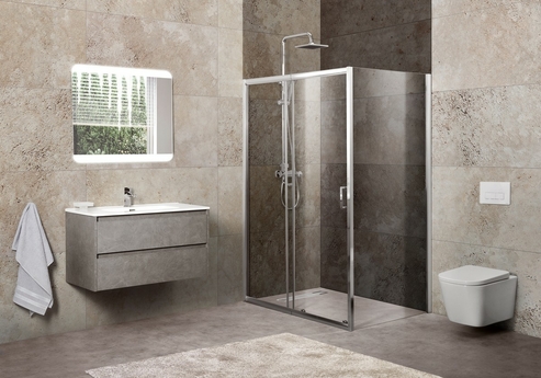 Душевой уголок BelBagno UNIQUE-AH-1-100/115-80-C-Cr - фото, отзывы, цена