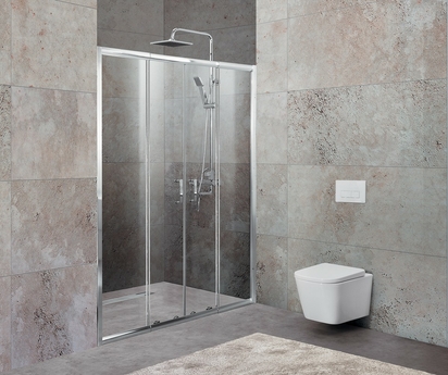 Душевая дверь BelBagno UNIQUE-BF-2-150/180-C-Cr - фото, отзывы, цена