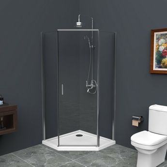 Душевой уголок BelBagno UNO-195-P-1-90-C-Cr - фото, отзывы, цена