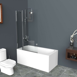 Душевая шторка на ванну BelBagno UNO-V-11-90/150-C-Cr - фото, отзывы, цена