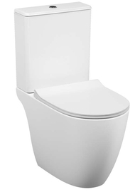 Унитаз-компакт Vitra Sento Open back, безободковый, сиденье с микролифтом, 9830B003-7204 - фото, отзывы, цена