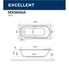 Ванна акриловая Excellent Sekwana 170x75, WAEX.SEK17WH - фото, отзывы, цена