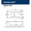 Ванна акриловая Excellent Wave Slim 150x70, WAEX.WAV15WHS - фото, отзывы, цена