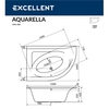 Ванна акриловая Excellent Aquarella 150x100, левая, WAEX.ARL15WH - фото, отзывы, цена