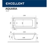 Ванна акриловая Excellent Aquaria 170x75, WAEX.AQU17WH - фото, отзывы, цена