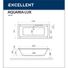 Ванна акриловая Excellent Aquaria Lux 180x80, WAEX.AQU18WH - фото, отзывы, цена