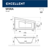 Ванна акриловая Excellent Sfera 170x100, правая, WAEX.SFP17WH - фото, отзывы, цена