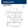 Ванна акриловая Excellent Aquarella 150x100, правая, WAEX.ARP15WH - фото, отзывы, цена