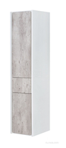 Пенал Roca Ronda 1390мм, левый, бетон/белый глянец, ZRU9303005 - фото, отзывы, цена