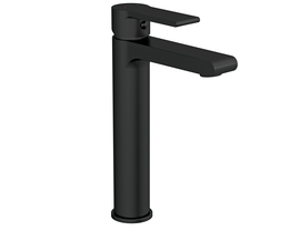 Смеситель Cersanit BRASKO BLACK высокий для раковины с клик-клак, 63111 - фото, отзывы, цена