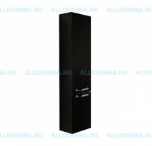Шкаф-колонна подвесная Акватон Ария, чёрный глянец - фото, отзывы, цена