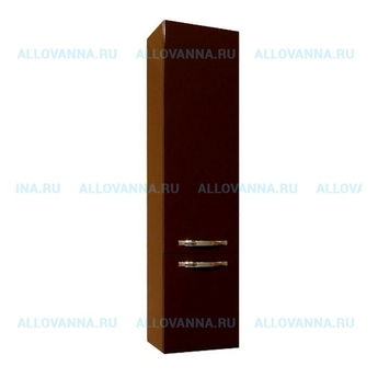 Шкаф-колонна подвесная Акватон Ария, темно-коричневый - фото, отзывы, цена
