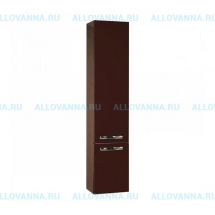 Шкаф-колонна подвесная Акватон Ария М, темно-коричневая - фото, отзывы, цена