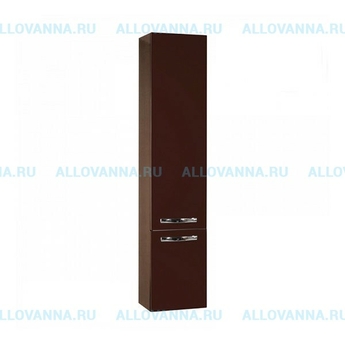 Шкаф-колонна подвесная Акватон Ария М, темно-коричневая - фото, отзывы, цена