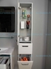 Шкаф-колонна Акватон Валенсия, левая, белый жемчуг - фото, отзывы, цена