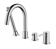 Смеситель на борт ванны Aquatek Европа AQ1348CR, на 4 отверстия - фото, отзывы, цена