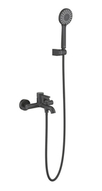 Смеситель для ванны Aquatek Европа AQ1349MB, с душевым набором, черный матовый - фото, отзывы, цена