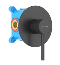 Смеситель для душа Aquatek Европа AQ1366MB, внешняя и скрытая часть, черный матовый - фото, отзывы, цена