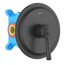 Смеситель для душа Aquatek Классик AQ1566MB, внешняя и скрытая часть, черный матовый - фото, отзывы, цена
