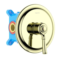 Смеситель для душа Aquatek Классик AQ1566PG, внешняя и скрытая часть, полированное золото - фото, отзывы, цена