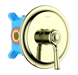 Смеситель для душа Aquatek Классик AQ1566PG, внешняя и скрытая часть, полированное золото - фото, отзывы, цена