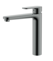 Смеситель для раковины Aquatek Ника 190 AQ1804BGM, высокий, без донного клапана, оружейная сталь - фото, отзывы, цена