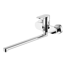Смеситель для ванны Aquatek Ника AQ1842CR, с длинным изливом - фото, отзывы, цена