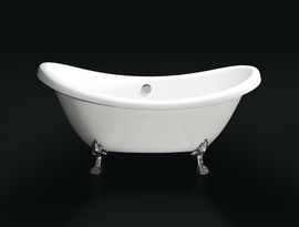 Акриловая ванна BelBagno 183х75 BB05 с ножками и сливом-переливом, BB05 + BB-LEG-EAGLE-CRM + BB05-EAGLE-SUP + BB567-OVF-CRM - фото, отзывы, цена