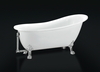 Акриловая ванна BelBagno 155х76 BB06-1550 с ножками и сливом-переливом, BB06-1550 + BB-LEG-LION-CRM + BB06-SUP-1550 + BB567-OVF-CRM - фото, отзывы, цена