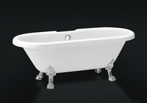 Акриловая ванна BelBagno 177х80 BB21 с ножками и сливом-переливом, BB21 + BB-LEG-LION-BRN + BB21-SUP + BB567-OVF-BRN - фото, отзывы, цена