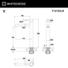 Смеситель для раковины Whitecross Y1212GLB, брашированное золото - фото, отзывы, цена